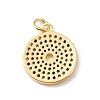 Rack Plating Brass Micro Pave Colorful Cubic Zirconia Pendants KK-F852-17G-01-2