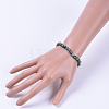 Natural African Turquoise(Jasper) Stretch Bracelets X-BJEW-JB04557-04-3