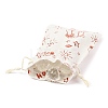 Christmas Theme Cotton Fabric Cloth Bag ABAG-H104-B15-4