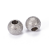 304 Stainless Steel Textured Beads STAS-F217-10P-A-2
