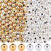 200Pcs 2 Colors Brass Spacer Beads KK-BBC0023-58D-1
