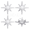 4Pcs Alloy Lapel Pin Brooches for Backpack Clothes JEWB-UN0002-68-1