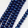 Electroplate Non-magnetic Synthetic Hematite Beads Strands G-J169A-4mm-03-1