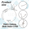 16Pcs 4 Colors Rack Plating Brass Chain Bracelet Making KK-HY0001-80-2