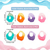 16Pcs 8 Style Spray Painted Iron Pendants IFIN-PH0001-90-2