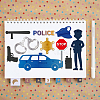 Policeman Carbon Steel Cutting Dies Stencils DIY-WH0309-2037-3