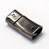 Alloy Magnetic Clasps with Glue-in Ends PALLOY-R089-06B-2