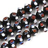 Handmade Bumpy Lampwork Beads Strands LA-CBA05D6-01-12-1