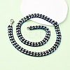 12MM 304 Stainless Steel Cuban Link Chain Necklaces NJEW-C099-04B-01-2
