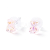 Bling Bear & Candy & Round Resin Stud Earrings Set for Girl Women EJEW-D278-13S-02-2