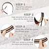 10Pcs 2 Styles Resin Firm Headband Non-slip Strip FIND-SP0020-61-4