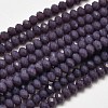 Faceted Rondelle Glass Beads Strands X-EGLA-J134-3x2mm-A04-1