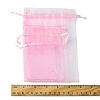 30Pcs 4 Styles Rectangle Organza Bags Jewellery Storage Pouches Wedding Favour Party Mesh Drawstring Gift OP-FS0001-01B-8