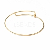 Ion Plating(IP) Adjustable 304 Stainless Steel Wire Bangle Making MAK-F286-03G-3
