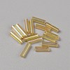 300Pcs Transparent Glass Round Bugle Beads GLAA-WH0015-74J-1