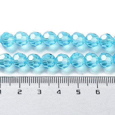 Electroplate Glass Bead Strands X-EGLA-R015-8mm-12-1