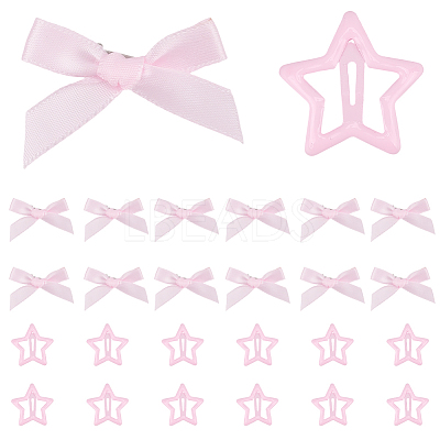 15Pcs Star Iron Snap Hair Clips OHAR-CP0001-23-1