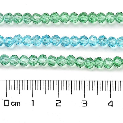 Transparent Painted Glass Beads Strands X1-DGLA-A034-T4mm-A17-1