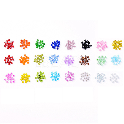 24 Colors 6/0 Glass Seed Beads SEED-X0052-02-4mm-1