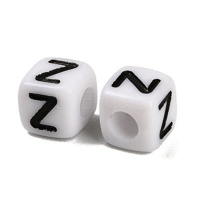 Opaque Acrylic Beads OACR-S076-01Z-1
