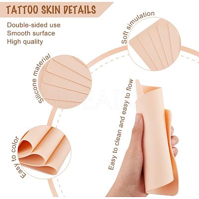 Microblading Silicone Eyebrow Tattoo Practice Skin MRMJ-WH0075-33-1