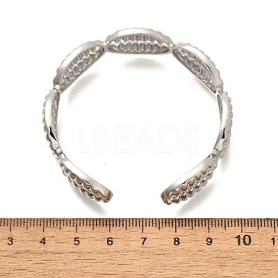 Brass Cuff Bangles for Women BJEW-U018-02P-1