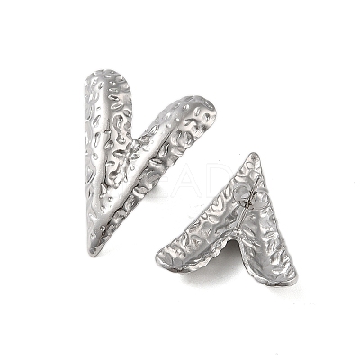 304 Stainless Steel Earrings LS-EJEW-O004-09P-1
