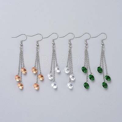304 Stainless Steel Dangle Earrings EJEW-JE04003-1