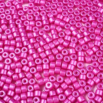 Baking Paint Pearlized Glass Seed Beads SEED-T008-03N-1
