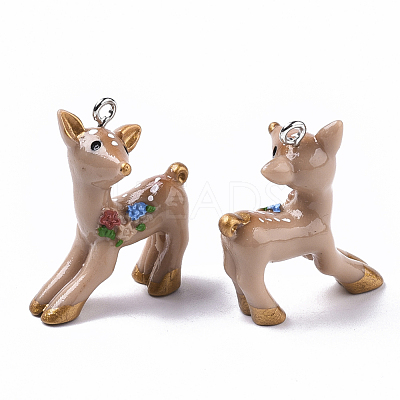 Resin Pendants RESI-T028-67-1