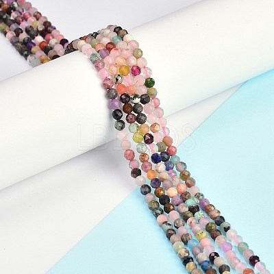 Natural Mixed Stone Faceted Beads Strands G-K311-46C-1