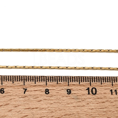 1.3MM 304 Stainless Steel Boston Link Chains Necklaces for Women Men NJEW-Z115-12G-02-1
