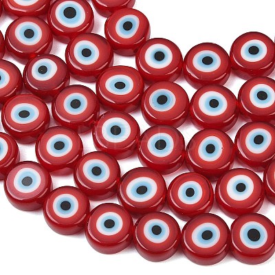 Handmade Evil Eye Lampwork Beads LAMP-C028-02D-1