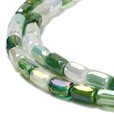 Electroplate Glass Beads Strands EGLA-D030-08C-1