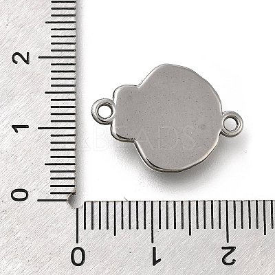 304 Stainless Steel Connector Charms STAS-C119-08P-1
