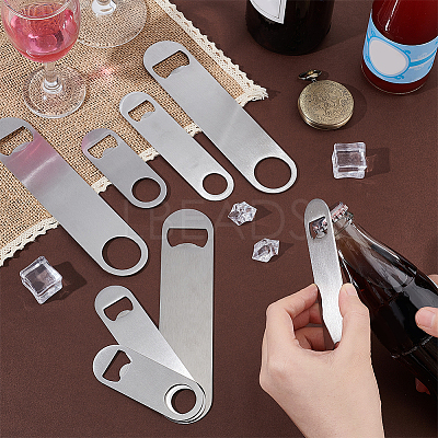 21Pcs 3 Style Stainless Steel Beer Bottle Openers AJEW-UN0001-22-1