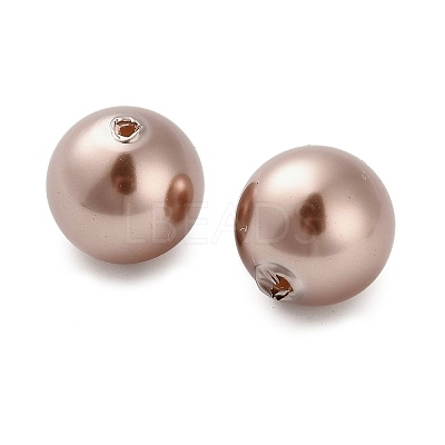 Baking Paint Pearlized Glass Pearl Round Beads HY-Q001-02B-02-1