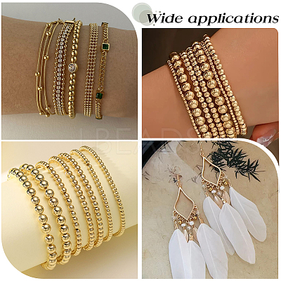 400Pcs 2 Colors Brass Spacer Beads KK-BBC0023-58A-1