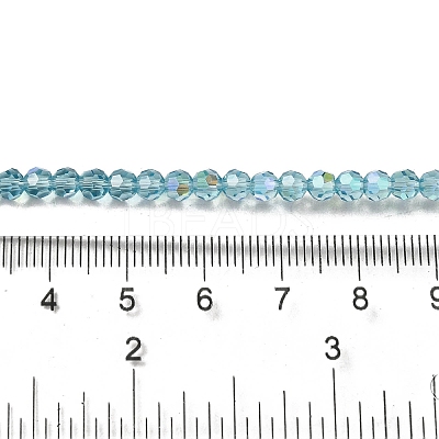 Electroplate Transparent Glass Beads Strands EGLA-A035-T4mm-L08-1