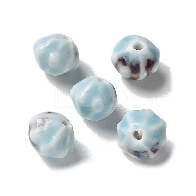 Vintage Porcelain Pumpkin Beads PORC-L080-A05-1