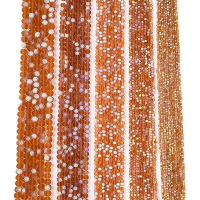 Transparent Glass Beads Strands EGLA-A044-T1mm-MB04-1
