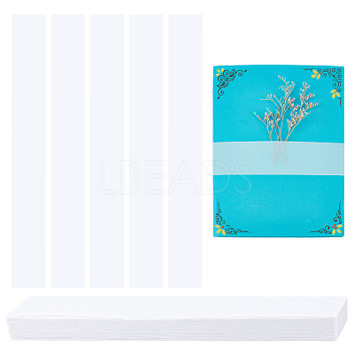 Translucent Tracing Paper Invitation Display Cards Belly Bands DIY-WH0430-427-1