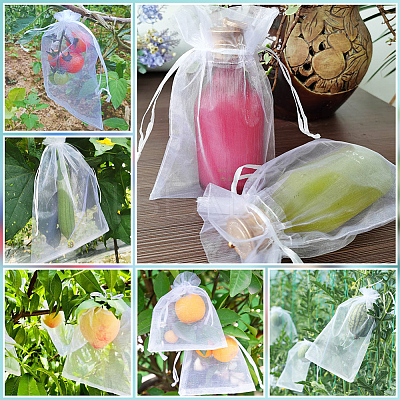 30pcs Large Organza Pouches Portable Shoes Bag Travel Storage Drawstring Bags OP-SP0001-03A-04-1
