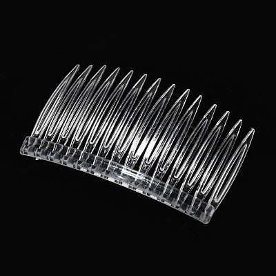 Clear Plastic Hair Comb Findings X-PHAR-R018-2-1