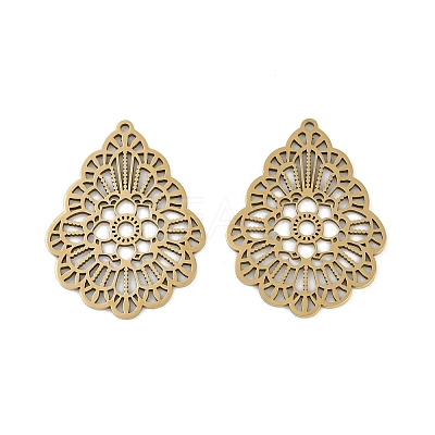 201 Stainless Steel Pendants LS-STAS-U052-02F-G-1