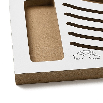 (Defective Closeout Sale: Damaged Corner) Wood Bead Design Board TOOL-XCP0001-85-1