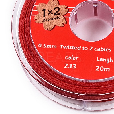 2-Ply Round Waxed Cotton Thread Cords YC-T004-01A-11-1