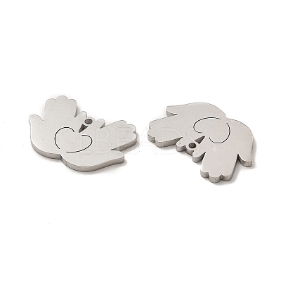 Non-Tarnish 304 Stainless Steel Charms STAS-M089-42P-1