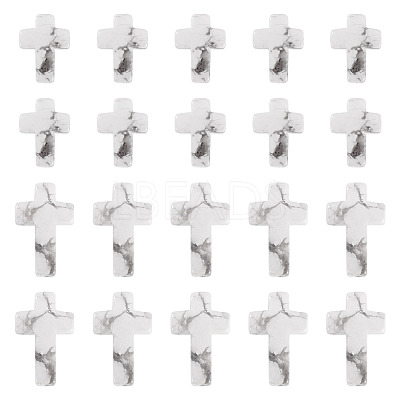 20Pcs 2 Styles Natural Howlite Beads G-TA0002-85-1