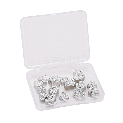 16Pcs 2 Style  Imitation Druzy Gemstone Resin Beads RESI-NB0001-54-1